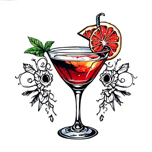 A Cocktail In A Gothic Style