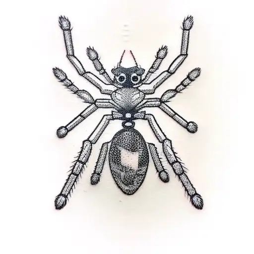 Chain Links With Spider And Webs