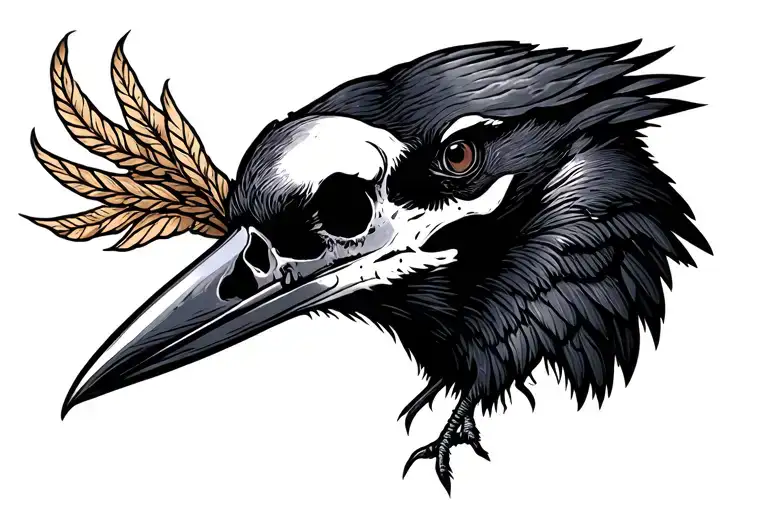 Dark Crow Skull