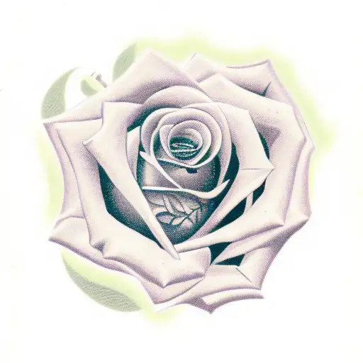 Rose With The Name Inaiyah Written In It