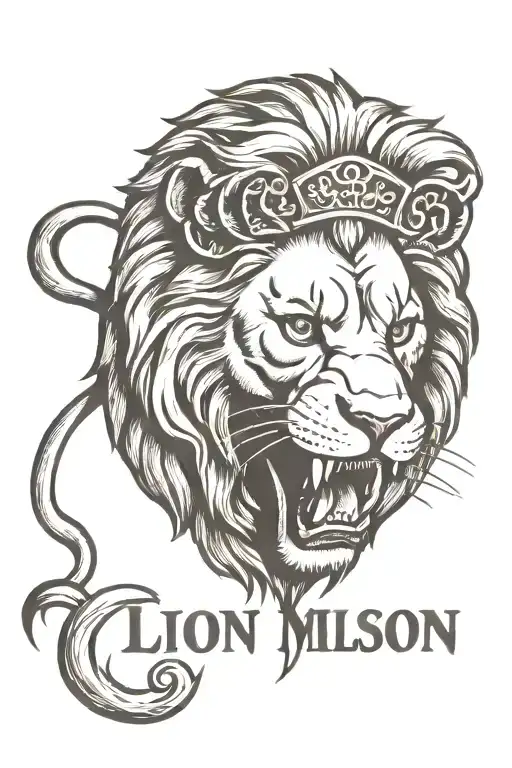 Lion With The Word Millson Above It