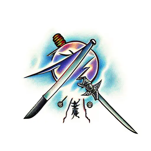 Zoro Sword With Lightning
