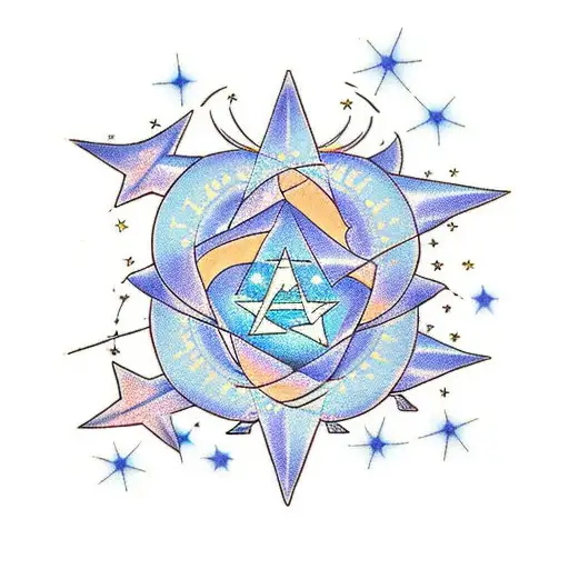 A Constellation Of Stars Forming The Word 'Love'