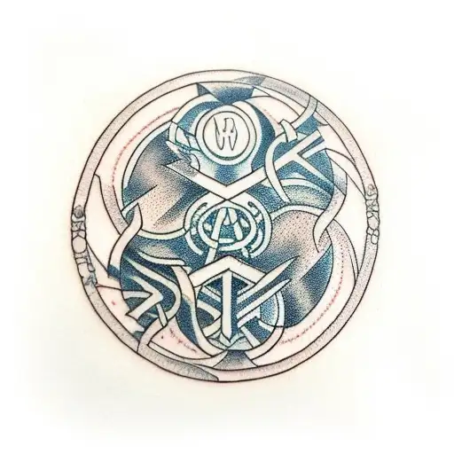 Yggdrasil With Nordic Runes