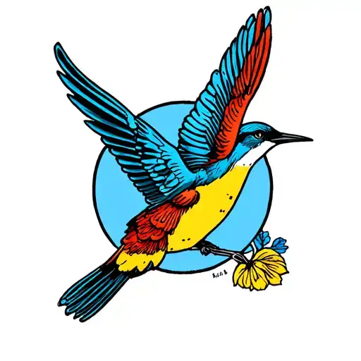 Swallow Bird On Inside Of Foot