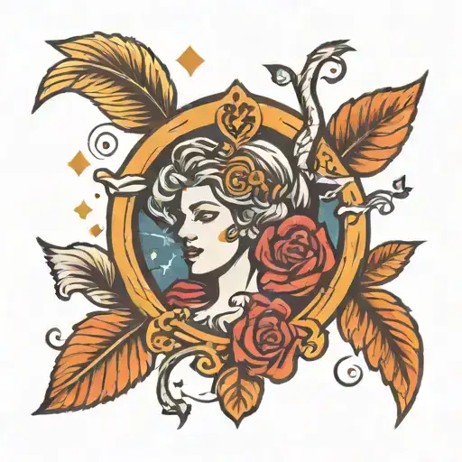 Pieces And Virgo Love Symbol