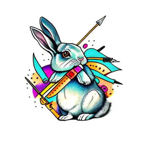 Rabbit Getting Hit By Arrow