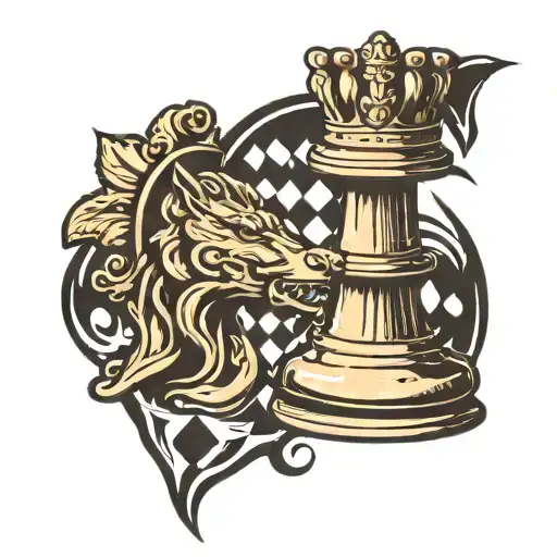 Chess Piece Witht The King Only