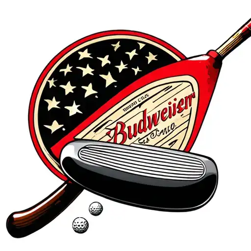 Golf Club With Budweiser Beer