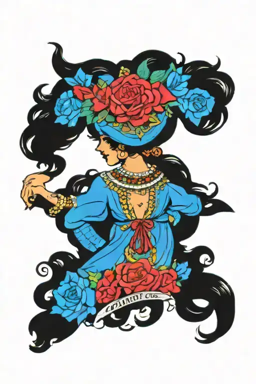 1940'S Style Gypsy Girl