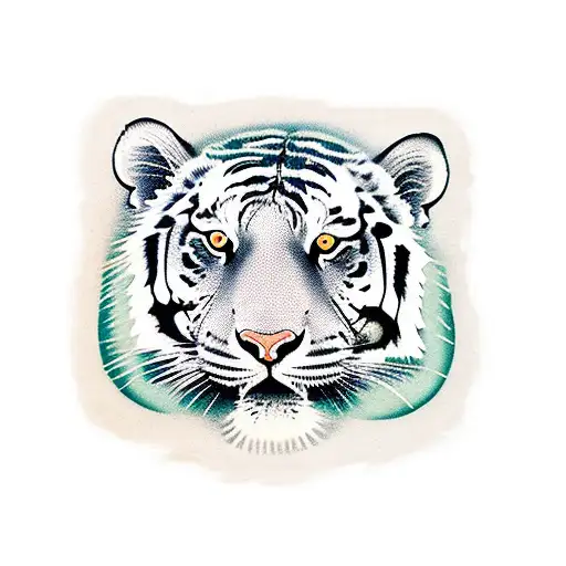 Tiger With Bag On Is Back