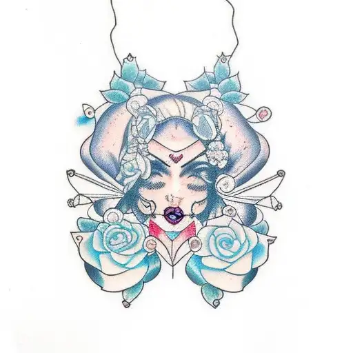 Chandelier Built With Female Bodies