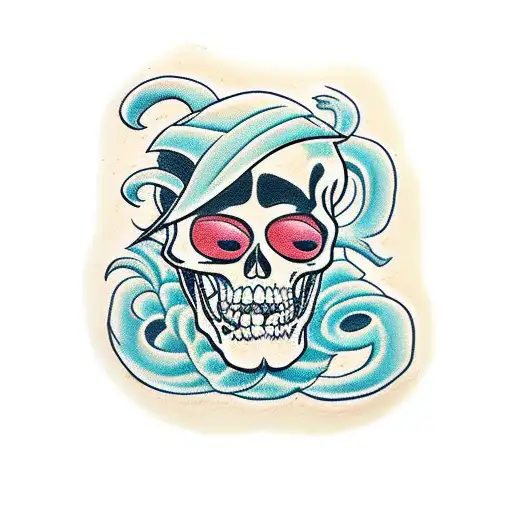 Cartoon Skeletons With Ironic Motif