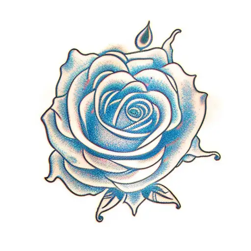 Full Blue Rose
