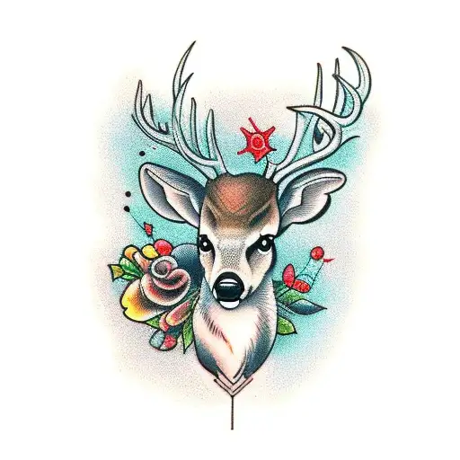 Deer And Morel Mushrooms