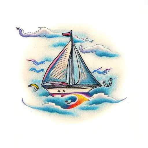 Sailboat With Dragon