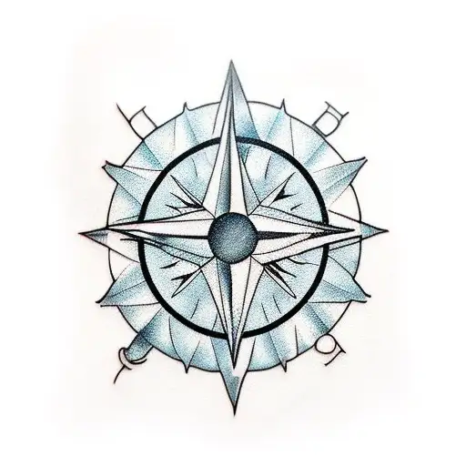 Forearm Sleeve Compass With Wolf And Tribal