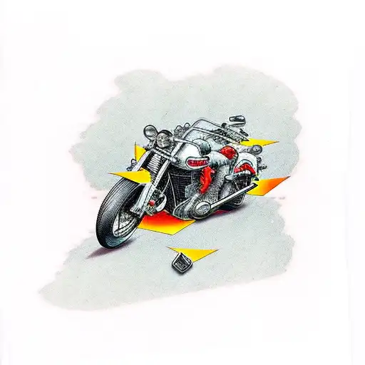 Motorcycle With Word Bullet