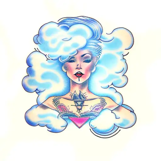 Woman With Cloud Hair