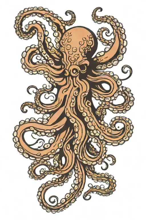 Octopus Symmetrical Old School