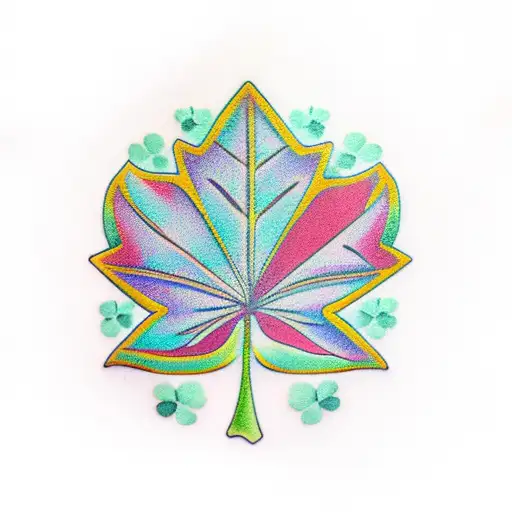 Clover In Maple Leaf