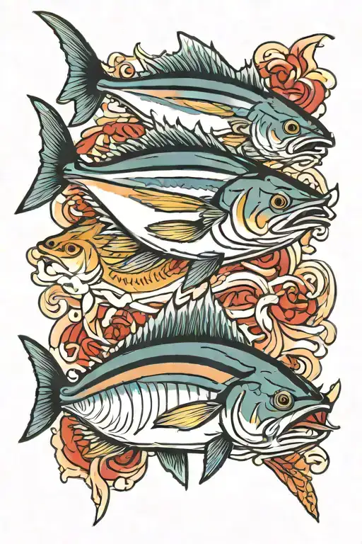 Bluefin Tuna Fish 2D