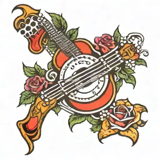 An American Traditional Style Music Themed