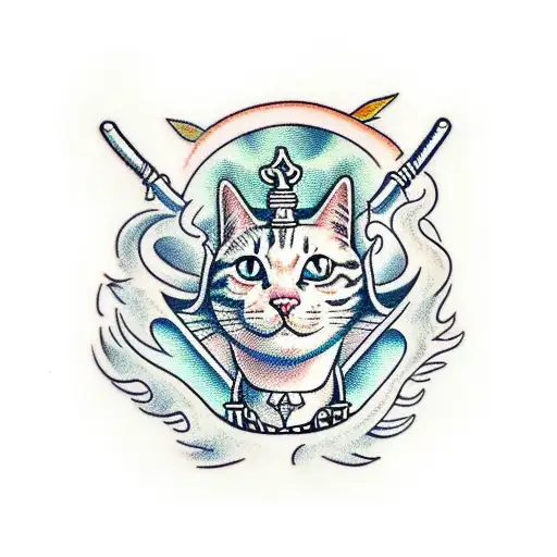 Face Sword Cat
