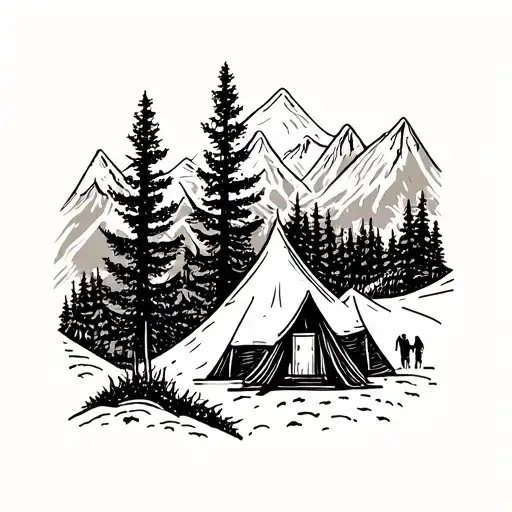 Camping In The Mountains