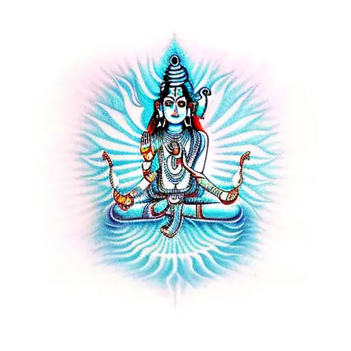 Om Namah Shivaya With Om Being The Symbol And The Rest Written In Sanskrit