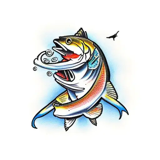 Cowboy Riding A Trout