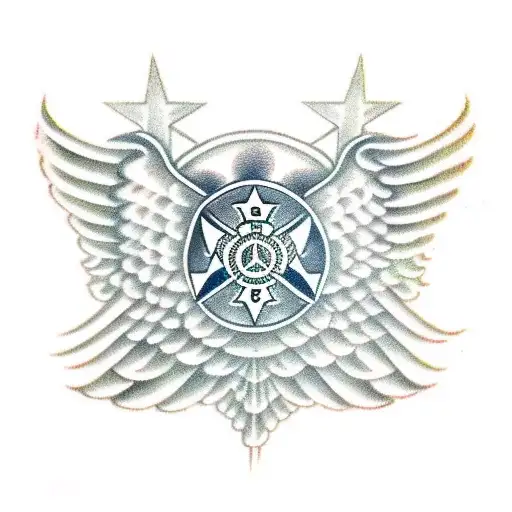 Star Of Life Angle Wings