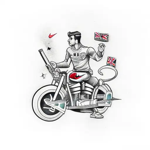 Uk Driler With Nike Tracksuit Pointing Gun