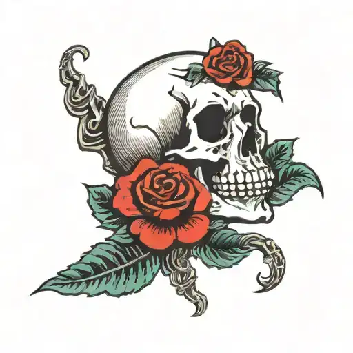 Skull And Roses