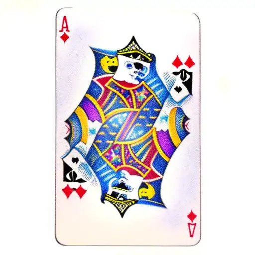 A Deck Of Cards Exploding Into A Burst Of Vibrant Colors With A Casino Skyline In The Background