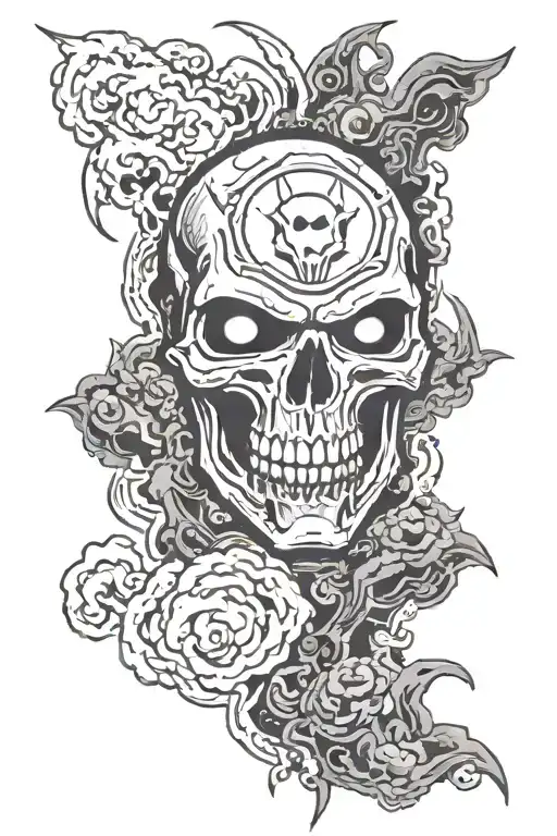 Doom Eternal With Background Smoke