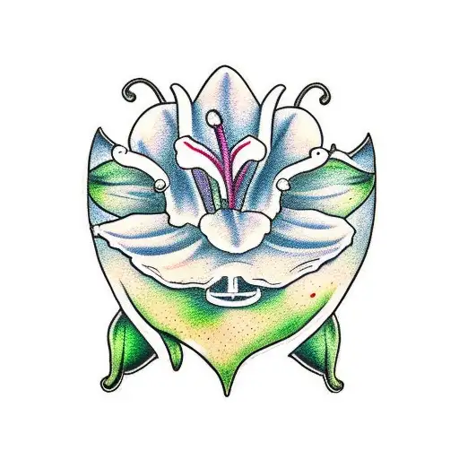 Lily Of The Valley Strung Around A Lance