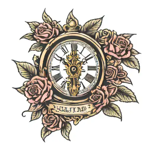 Clock As A Grave Stone