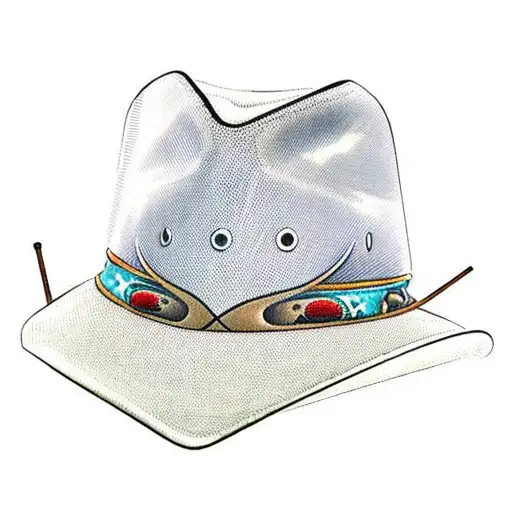 Cowboy Hat With Walking Stick