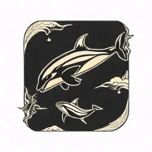 Orcas Traveling Either