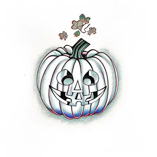 Pumpkin Behind Clover