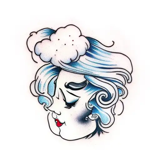 Woman With Cloud Hair