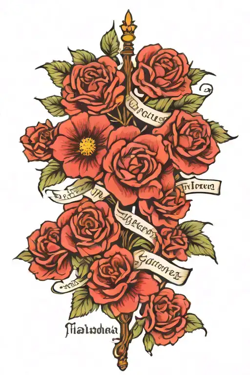 Memorial Tattoo For My Grandma With A Bible Verse