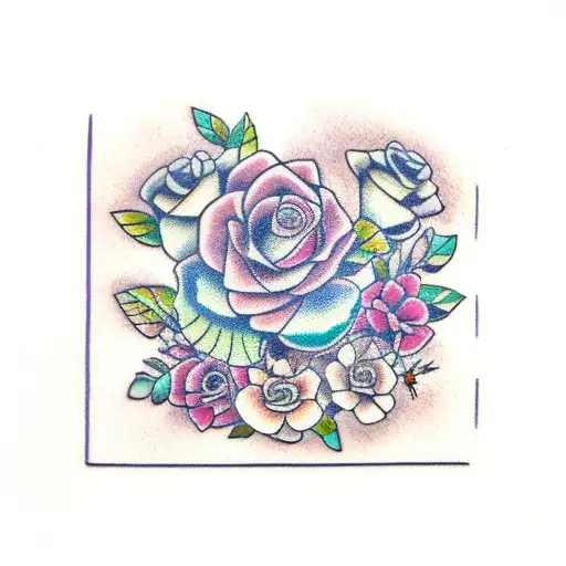 Flowers Girly Butterfly