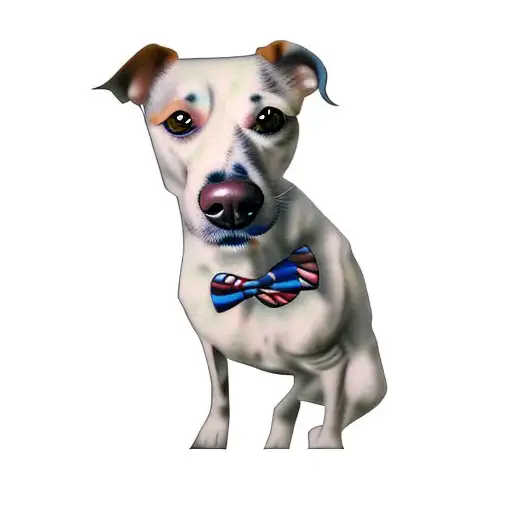 A Dog Wearing A Bow Tie