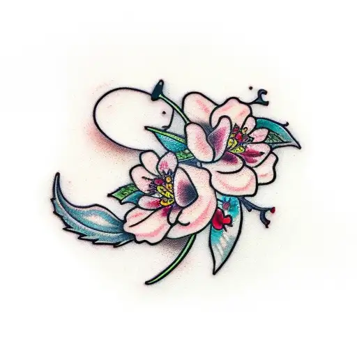 Dagger With Cherry Blossoms