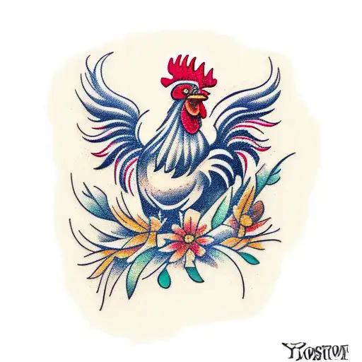 Rooster With Fleur-de-lyd