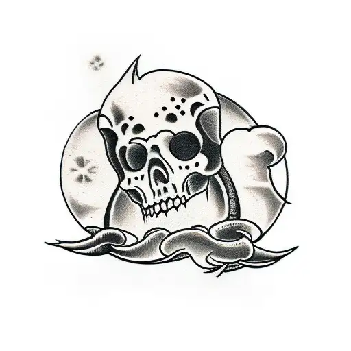 Daggers And Clouds Black And Grey