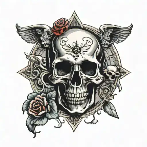 Skull And Ouija Board