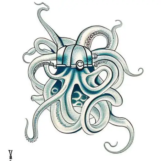 Octopus Attacking Diver